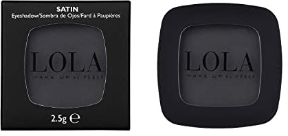 Lola Make-Up Mono Eyeshadow, Black, Satin, Rich Intense Pigmentation, High Coverage, Use Wet & Dry, All Skin Tone, Mineral Oil Free, Vegan & Cruelty Free, No. 001