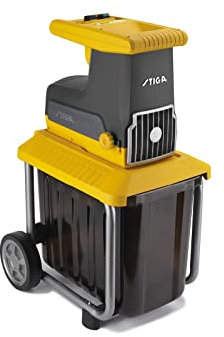 STIGA Biotrituratore Elettrico Bio Silent 2500, Per Triturare Rami e Mantenere il Giardino Pulito e in Ordine, 2500 W, Rullo a 8 Denti