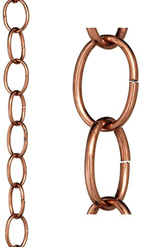 Good Directions 485P-8 Chain Link Rain Chain 8-1/2 Feet Long, 12 Large Figures, 100% Pure Copper