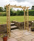 Arteixo Garden Arch Flat top with side rellis - 10 Year warranty against rot