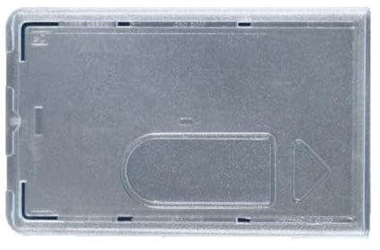 Waizmann.IDeaS® 5X TRANSPARENT Schutzhülle Kartenhülle Bankkartenhülle EC Karten Plastikkarten Scheckkarten Bankkarten Kreditkarten Polycarbonat Daumenausschub