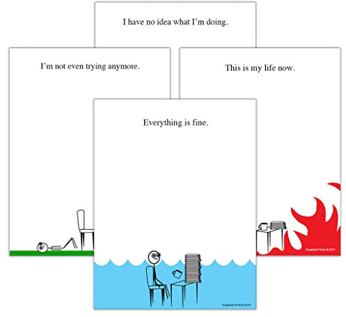 Guajolote Prints Lustige Notizblöcke, 3 Stück