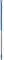 Vikan 29373 Aluminium Handle, Blue, 31 mm Diameter, 1510 mm Length