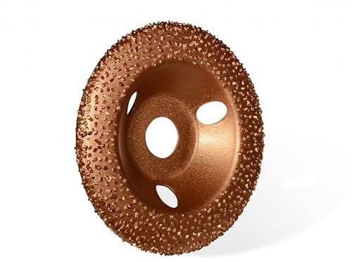 EDMA OUTILLAGE Disque abrasif au carbure de tungstène EDMA-bombé-Ø 125 mm-doré-Grain Moyen 24-928
