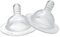 Twistshake Baby Anti-Kolik-Sauger – 2er-Set | Größe L – ab 4 Monaten | Babyflaschensauger mit brustähnlicher Struktur | Weicher Silikon-Babysauger | BPA-freier Milchsauger für Säuglinge | Transparent