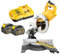 DeWalt DCS778T2-QW Scie à onglets radiale XR FLEXVOLT 54V 2Ah Li-Ion Brushless 250mm - 2 batteries