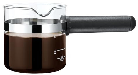 Medelco Jarra Universal de Repuesto para café expreso, 4 Tazas, Color Negro