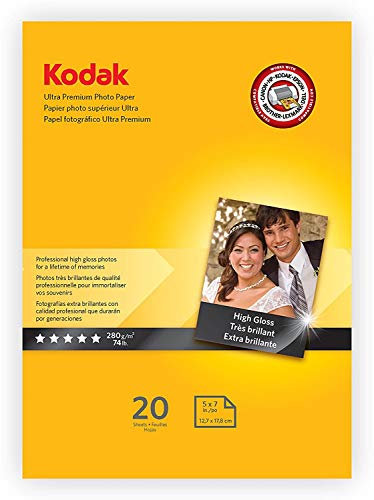 Kodak Fotopapier 41156-1801711, glänzend, 20 Stück