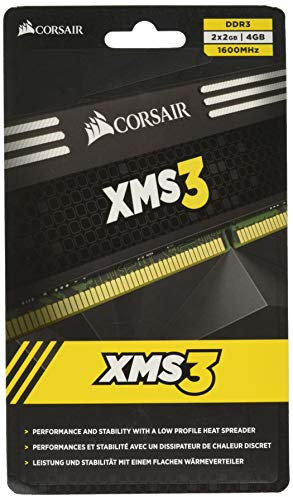 Corsair CMX4GX3M2A1600C9 XMS3 4GB (2x2GB) DDR3 1600 Mhz CL9 Performance Desktop Memory Kit