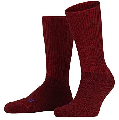 FALKE Unisex Socken Walkie Ergo U SO Wolle Funktionsmaterial einfarbig 1 Paar, Rot (Scarlet 8280), 39-41