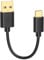 CableCreation Kurzes USB C-Kabel 15cm, USB C auf USB A 2.0, kompatibel mit MacBook 12 Zoll, Galaxy S10 / S10 + / S9 / S9 +, Pixel 2XL 3XL usw, 15CM/ 0,5 ft Schwarz