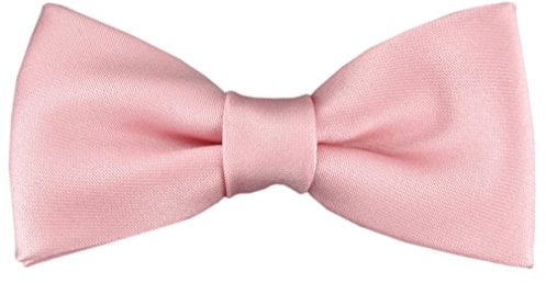 TigerTie - Kleinkinder Baby Fliege in rosa mit Gummizug 29 bis 40 cm Halsumfang verstellbar + Aufbewahrungsbox