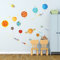 DECOWALL DS9-1501S Sonnensystem Planeten Wandtattoo Weltraum Wandsticker Platz Wandaufkleber Wanddeko für Schlafzimmer Kinderzimmer Babyzimmer (Mittlere) (Englisch Ver.)