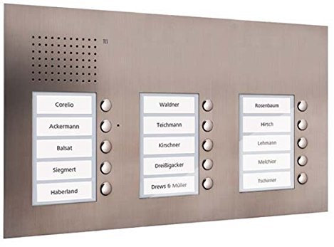 TCS Tür Control Audio Außenstation PUK 15 PUK15/3-ES Tasten 3-spaltig UP Türstation für Türkommunikation 4035138012898