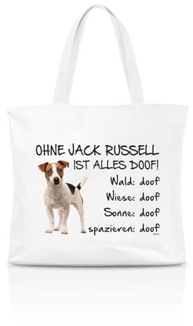 AdriLeo Einkaufstasche Ohne Jack Russell ist alles doof!