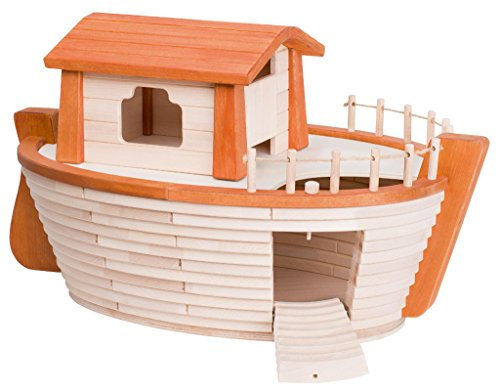 Holztiger Arche Noah Holzspielzeug Schiff ohne Figuren und Dekoration