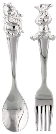 Disney Winnie The Pooh Silverplated Fork & Spoon Set