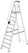 Aluminium-Stehleiter 10 Stufen Arbeitshöhe bis ca. 4,35 m