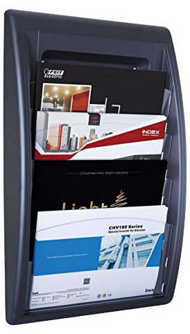 Paperflow 4060.1 Wandhalter QuickFIT 4 Fächer