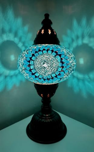 Samarkand - Lights Mosaiklampe Mosaik - Tischlampe L Stehlampe orientalische lampe Türkis