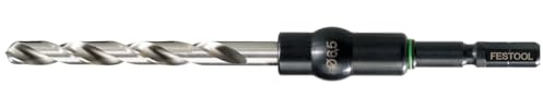 Festool HSS-Spiralbohrer D 5,5 mm/57 CE/M-Set mit Innensechskantschlüssel | HSS-Bohrer 5,5 mm für Festool CE/M-System – inkl. Innensechskantschlüssel für schnellen Bitwechsel