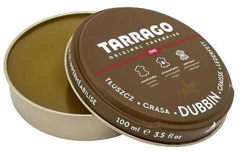 Tarrago | Dubbin 100 ml | Nourishing Horse Fat for Smooth or Oily Leather | For shoes, textiles and leather accessories such as bags or leather goods