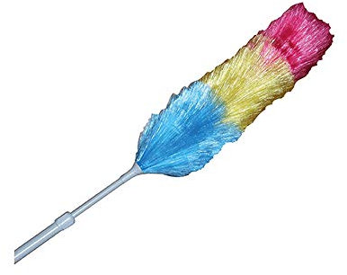 Elliott Extendable Electrostatic Duster, Long Reach upto 1.2 m - Ideal for Cleaning Cobwebs, Shelves and Hard to Reach Places, Off-white