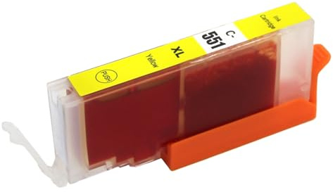 Go Inks Compatible CLI-551 XL Yellow Ink Cartridges - 1 Pack replacement for Canon PIXMA Printers - 12ml - 551 XL - High Yield - 4x Y