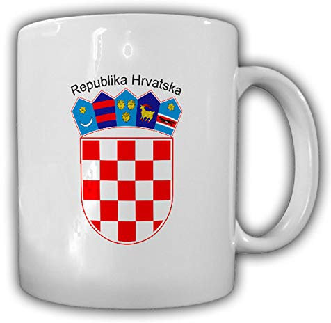 Kroatien Wappen Emblem Republika Hrvatska - Kaffee Becher Tasse #13666