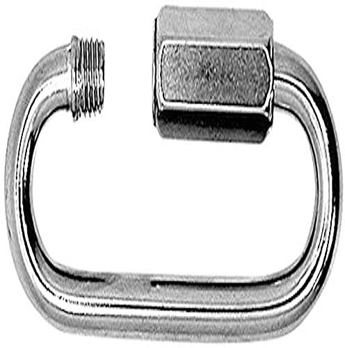 Merriway BH01920 (2 Pcs) Quick Link Chain Repair Shackles, BZP Steel M4 (5/32 inch) - Pack of 2 Pieces