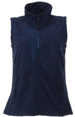 Regatta Womens Flux Soft Shell Body Warmer, Navy/Navy, 14 EU