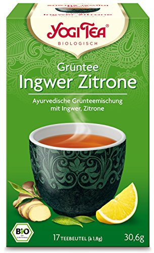 Yogi Tea Bio Grüntee Ingwer-Zitrone, 30,6 g