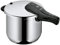 WMF Perfect Schnellkochtopf Induktion 6,5l, Dampfkochtopf, Cromargan Edelstahl poliert, 2 Kochstufen, Einhand-Kochstufenregler