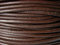 Cordon en cuir rond 3 mm Marron 10 m Longueur au choix