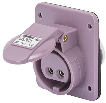 Gewiss GW62265 Steckdose 2P CE ENEC Violett IP44 24V 16A