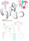 Sizzix Stanzer Framelits mit Clear Stempel Set Bumen und Vase 14lg - Set