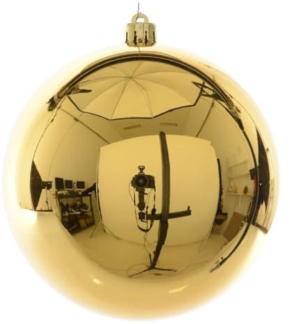KAEMINGK B.V. Christbaumkugel, Gold, Kunststoff, Ø 20 cm