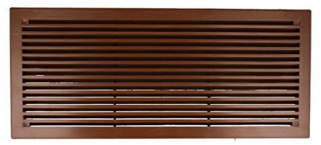Lüftungsgitter Türlüftung aus Kunststoff in verschiedenen Farben - 290 x 125 mm (nußbaum)