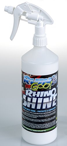 Rhino Goo! After Wash Shine Bike Cleaner Silicone Polish Dirt and Road Salt Repellent - Liquid wax polish, shine and protect spray protection film for all bikes and carbon frames