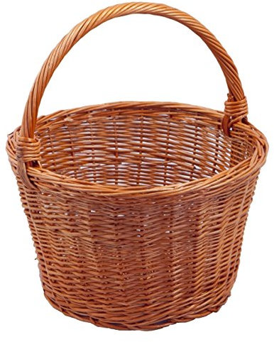 Backideen Einkaufskorb rund, braun, Øo 40cm x Øu 29cm x H 24cm