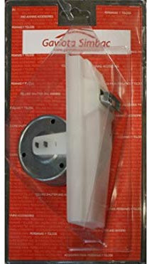 Gaviota 07-001-002 - Recogedor cinta plastico pequeño blanco bliste