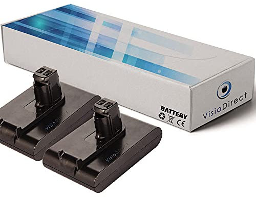 Lot de 2 Batteries pour Dyson DC34 aspirateur Laveur 1500mAh 22.2V - Visiodirect -