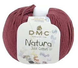 DMC Natura Yarn, 100% Cotton, Bourgogne (N34), 50g