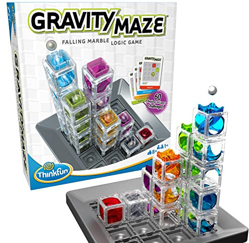 ThinkFun - Gravity Maze - Falling Marble Brain Game and Stem Toy for Kids Age 8 Years and Up