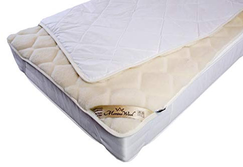 Caro Naturhaar Single Unterbett 100% Merino Wolle unterbett 90 x 190 cm Kaschmir Schurwolle Matratzenauflage Elegance Light Neuseeland