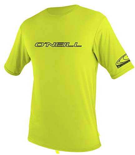 O'Neill Men's Basic Skins Short Sleeve Sun Shirt - Lime, XL
