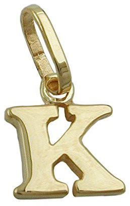 Anhänger 8x7mm Buchstabe K glänzend 9Kt GOLD