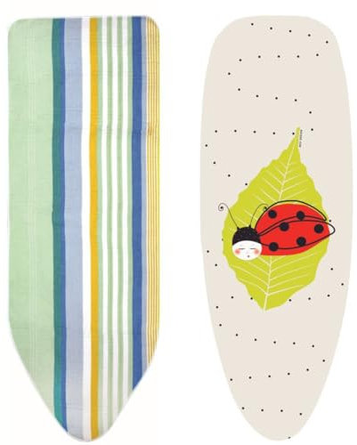 MSV 130059 Bezug für Bügeltisch, Baumwolle/Polyester, Verschiedene Designs, 145 x 61 x 0,1 cm, Fleece, Multi-Colored, 145 x 61 cm