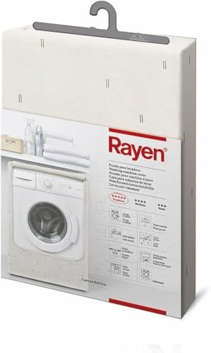 Rayen | Funda de tela para proteger la lavadora o secadora | Funda lavadora carga frontal | Cubierta impermeable para lavadora/secadora | 84 x 60 x 60 cm