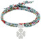 LES POULETTES BIJOUX - Bracelet Double Tour Lien liberty et Trèfle Argent 925 - Classics - Multicolore